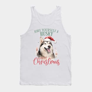 Christmas Husky Pun Tank Top